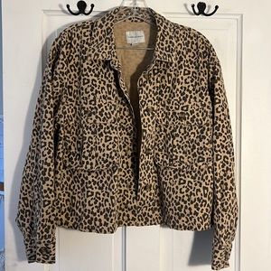 American Eagle lightweight crop denim style jacket size large